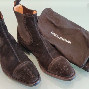 Dolce & Gabbana Man's Suede Boot ( Please Read Detail Descriptions )